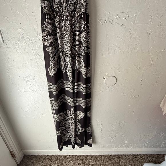 Ocean Blue‎ Medium Tall Gray Bohemian Festival Maxi Dress - Picture 3 of 7